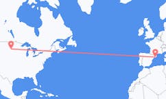 Flyg från Aberdeen, USA till Barcelona, Spanien