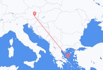 Fly fra Graz til Skíros