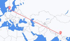 Flyrejser fra Myitkyina til Angelholm