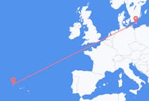 Flights from Corvo Island, Portugal to Bornholm, Denmark