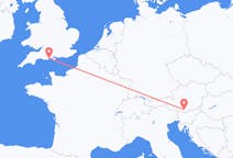 Flights from Klagenfurt, Austria to Bournemouth, the United Kingdom