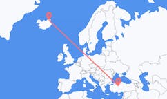 Flyrejser fra Thorshofn, Island til Ankara, Tyrkiet
