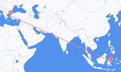 Flyreiser fra Luwuk, Indonesia til Mytilene, Hellas