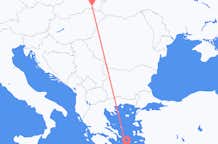 Flights from Parikia to Kosice