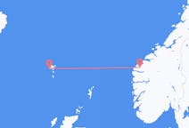 Flights from Volda, Norway to Sørvágur, Faroe Islands