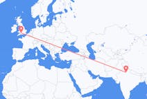 Flyreiser fra New Delhi, India til Bristol, England