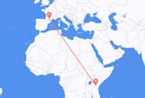 Flyg från Mount Kilimanjaro, Tanzania till Toulouse, Frankrike