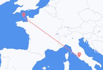 Flyreiser fra Saint Peter Port, Guernsey til Roma, Italia