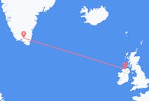 Flyg från Derry, Nordirland till Narsarsuaq, Grönland