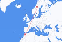 Flights from Ouarzazate, Morocco to Östersund, Sweden