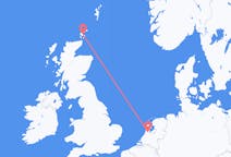 Flyreiser fra Kirkwall, Skottland til Amsterdam, Nederland