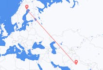 Flyreiser fra Jaipur, India til Lulea, Sverige