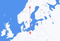 Flyreiser fra Vilhelmina, Sverige til Poznan, Polen