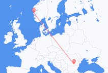 Flyreiser fra București, Romania til Bergen, Norge