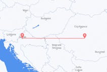 Vluchten van Zagreb, Kroatië naar Sibiu, Roemenië