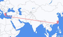 出发地 台湾臺南市目的地 希腊哈尼亚的航班
