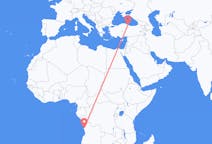 Flyg från Luanda, Angola till Samsun, Turkiet