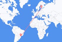 Flyrejser fra Curitiba, Brasilien til Helsinki, Finland