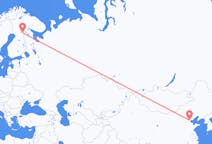 Flyg från Tianjin till Kuusamo