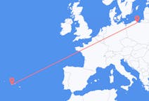 Flights from Pico Island, Portugal to Gdańsk, Poland