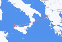 Flights from Trapani, Italy to Corfu, Greece