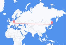 Flyrejser fra Wakkanai, Japan til Salzburg, Østrig