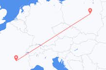 Flyreiser fra Le Puy-en-Velay, til Warszawa