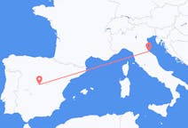 Loty z Madryt, Hiszpania do Rimini, Włochy