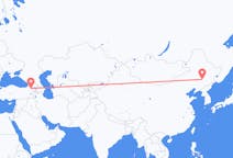 Flyreiser fra Changchun, til Kars