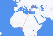 Flyreiser fra São Tomé, til Istanbul