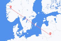 Flyg från Vilnius, Litauen till Sogndal, Norge