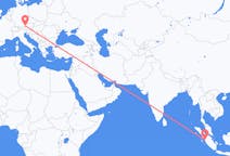Flüge von Padang, Indonesien nach Salzburg, Österreich
