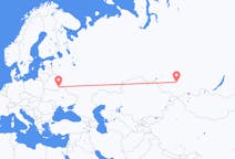 Flyg från Homel till Novokuznetsk