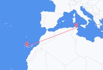 从突尼斯飞往特内里费岛的航班