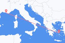 Flyrejser fra Mykonos til Marseille
