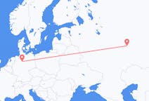 Vluchten van Kazan, Rusland naar Hannover, Duitsland