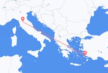 Flyg från Florens, Italien till Bodrum, Turkiet