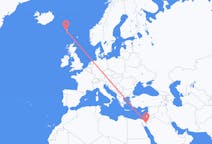 Flyrejser fra Eilat, Israel til Sørvágur, Færøerne