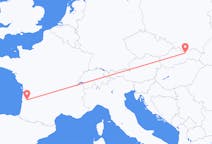 Flyg från Poprad, Slovakien till Bordeaux, Frankrike
