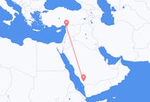 出发地 沙特阿拉伯出发地 艾卜哈目的地 土耳其哈塔伊省的航班