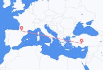 Flyreiser fra Lourdes, Frankrike til Konya, Tyrkia