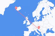 Loty z Zagrzeb, Chorwacja do Reykjaviku, Islandia