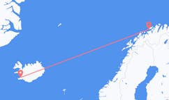 Voli dalla città di Hasvik, la Norvegia alla città di Reykjavik, l'Islanda