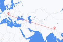 Flights from Dibrugarh, India to Salzburg, Austria