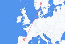Flights from Oslo to Madrid