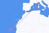 Flyreiser fra Sal, Kapp Verde til Ajaccio, Frankrike