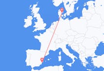 Flights from Alicante in Spain to Aarhus in Denmark