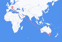 Vluchten van Hobart, Australië naar Rimini, Italië