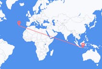 Flyreiser fra Denpasar, Indonesia til Santa Maria, Portugal