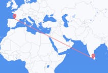 出发地 斯里兰卡科伦坡目的地 法国比亚里茨的航班